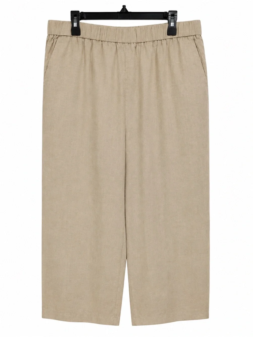 Quince Cream Wide-Leg Linen Pant Set Size L/XL